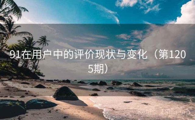 91在用户中的评价现状与变化（第1205期）