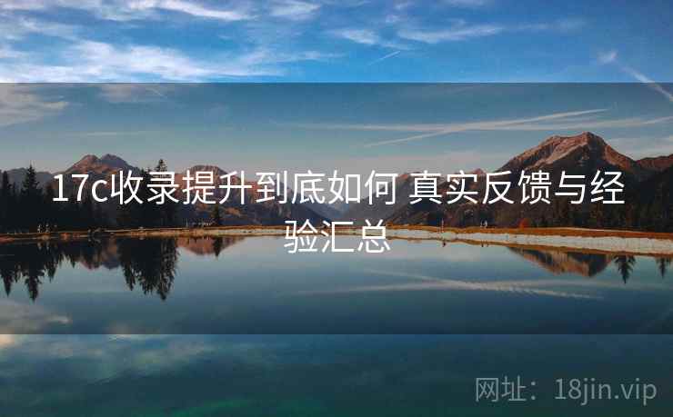 17c收录提升到底如何 真实反馈与经验汇总