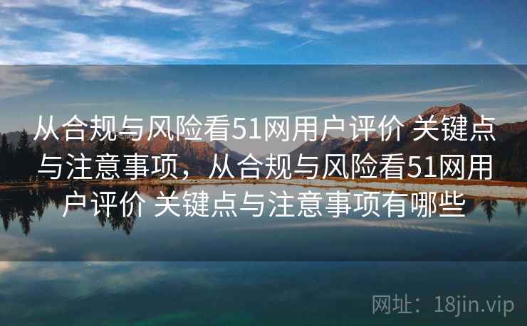 从合规与风险看51网用户评价 关键点与注意事项，从合规与风险看51网用户评价 关键点与注意事项有哪些