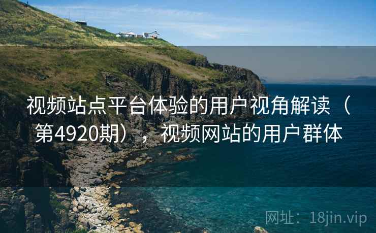 视频站点平台体验的用户视角解读(第4920期),视频网站的用户群体 视频站点平台体验的用户视角解读(第4920期),视频网站的用户群体